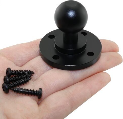 20mm Aluminum Alloy Ball Head with 1/4" Screw Interface Wall Camera Mount & Outdoor Mounting Base for Cameras, Phones, and Tablets (40mm Base) in Saudi Arabia