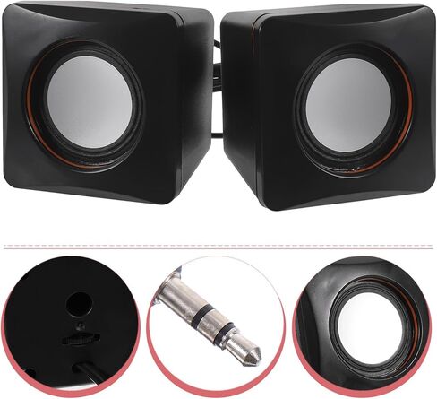 سماعات كمبيوتر صغيرة USB، مكبرات صوت محمولة لسطح المكتب لأجهزة الكمبيوتر والكمبيوتر المحمول، قابس USB سلكي، مكبرات صوت للوسائط المتعددة للاستخدام في المكتب والسفر in Kuwait