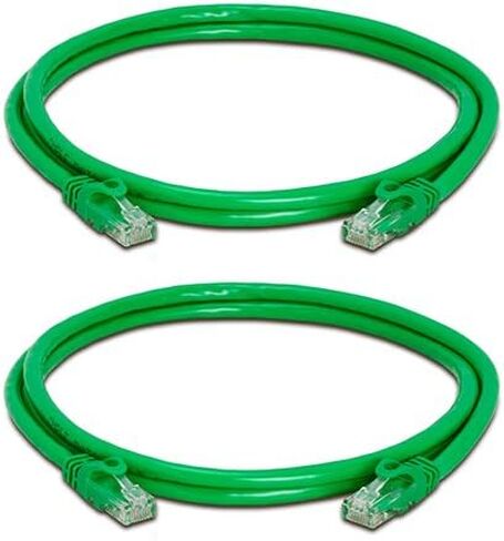 CAT 6 500MHz UTP ETHERNET LAN Network Cable - 50 FT Yellow - Pack of 2 in Saudi Arabia