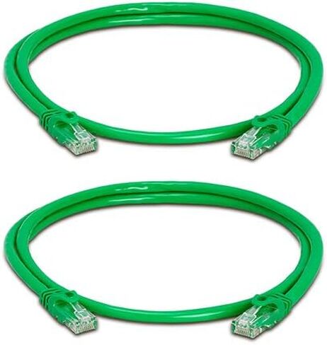 CAT 6 500MHz UTP ETHERNET LAN Network Cable - 50 FT Yellow - Pack of 2 in Saudi Arabia