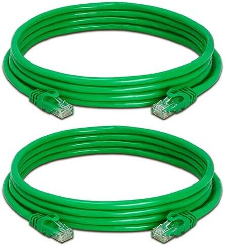 CAT 6 500MHz UTP ETHERNET LAN Network Cable - 50 FT Yellow - Pack of 2 in Saudi Arabia
