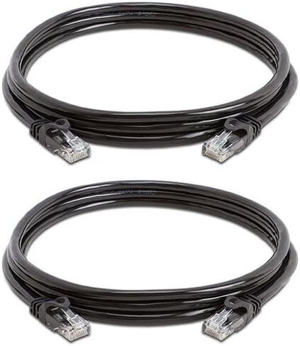 CAT 6 500MHz UTP ETHERNET LAN Network Cable - 50 FT Yellow - Pack of 2 in Saudi Arabia