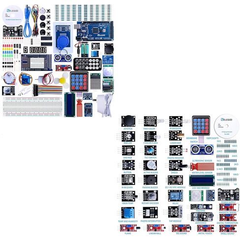 ELEGOO Mega R3 Project The Most Complete Ultimate Starter Kit & ELEGOO Upgraded 37 in 1 Sensor Modules Kit in Saudi Arabia