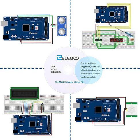 ELEGOO Mega R3 Project The Most Complete Ultimate Starter Kit & ELEGOO Upgraded 37 in 1 Sensor Modules Kit in Saudi Arabia