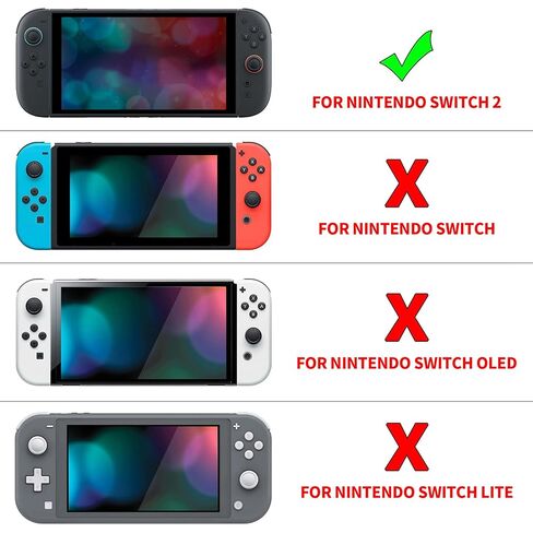 eXtremeRate DIY Replacement Shell Buttons (D-Pad Ver) for Nintendo Switch 2, Full Set Rear Back Plate Controller Housing Buttons for Switch 2 Console & Joycon 2 - Deluxe Version - Clear Atomic Purple in Saudi Arabia