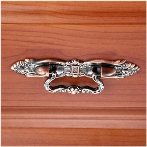 Cabinet Drawer Handle 64/96mm Furniture Handle Vintage Zinc Alloy Door Pull Knob Dresser Drawer Cabinet Cupboard Wardrobe Kitchen Pull Handle(A 64mm) in Saudi Arabia