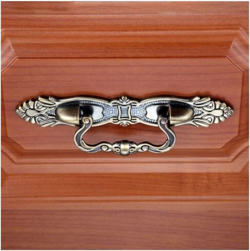 Cabinet Drawer Handle 64/96mm Furniture Handle Vintage Zinc Alloy Door Pull Knob Dresser Drawer Cabinet Cupboard Wardrobe Kitchen Pull Handle(A 64mm) in Saudi Arabia