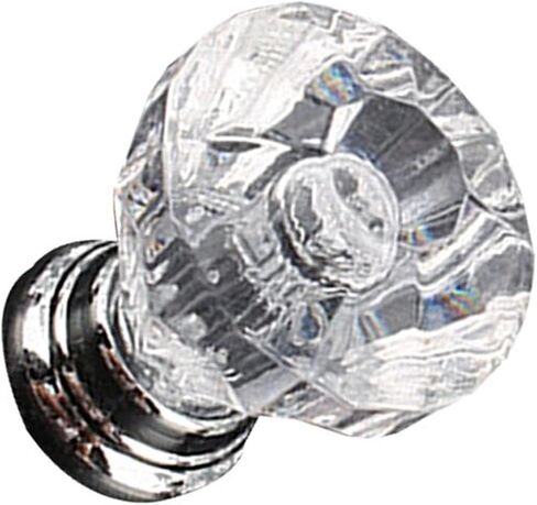 Cabinet Drawer Handle 25mm 10 Pack Tranparent Acrylic Kitchen Door Knobs Clear Drawer Cabinet Dresser Cupboard Pull Handle Bedroom Dropping in Saudi Arabia