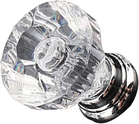 Cabinet Drawer Handle 25mm 10 Pack Tranparent Acrylic Kitchen Door Knobs Clear Drawer Cabinet Dresser Cupboard Pull Handle Bedroom Dropping in Saudi Arabia