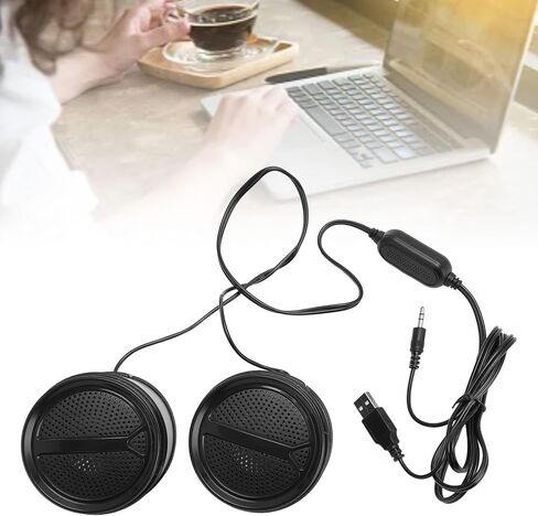 مكبر صوت للكمبيوتر المكتبي، مكبر صوت هاي فاي سلكي USB مع عجلة التحكم في مستوى الصوت، صوت جهير محسن للكمبيوتر المحمول والكمبيوتر اللوحي (غير مضيء) in Kuwait