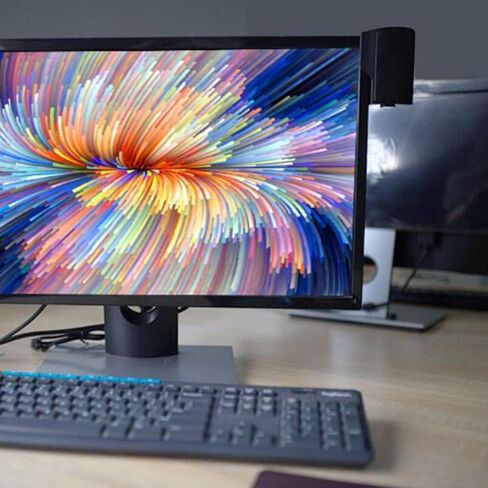 USB Computer Speakers Clip-on with USB Power, Wired Desktop Monitor Voice Box for Home Office and Dormitory Use in Saudi Arabia