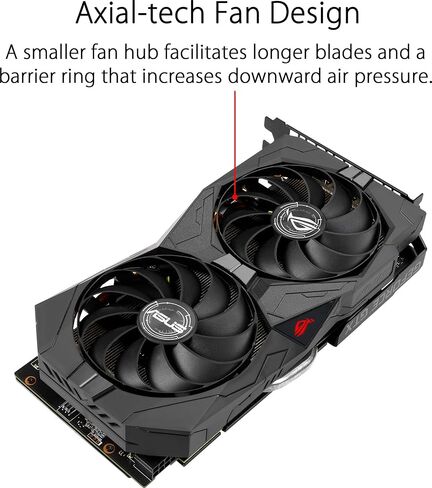 بطاقة رسومات الألعاب ASUS ROG Strix GeForce GTX 1660 Super Advanced 6GB Edition GDDR6 HDMI 2.0 DP 1.4 (ROG-STRIX-GTX1660S-A6G-GAMING) (متجددة) in Saudi Arabia