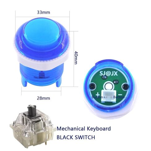 SJ@JX All-Button Arcade Controller with Microswitch Button Raspberry Pi RP2040 Encoder, Ultra-Low Latency Fight Game Joystick for PC and Nintendo Switch 2 in Saudi Arabia