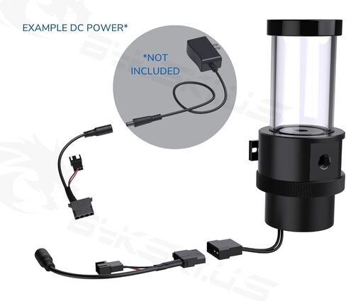 Bykski Universal DC Input (5.5mm x 2.1mm) to 4 Pin Molex Plug Cable for DC Pumps (B-DC-D4P-X) in Saudi Arabia