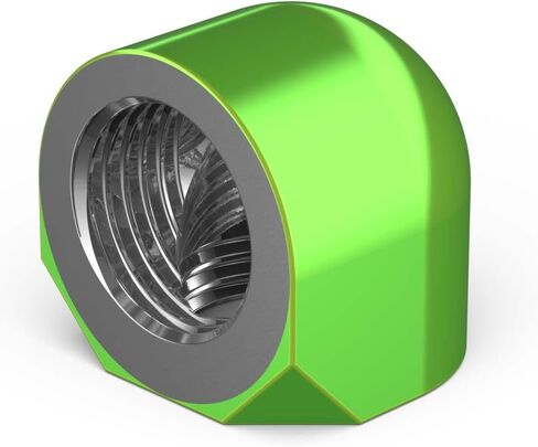 PrimoChill Female to Female G 1/4in. 90 Degree SX Elbow Fitting - Silver Nickel in Saudi Arabia