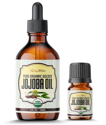 حل العناية اللاحقة بزيت الجوجوبا من BodyJ4You | مقاييس شحمة الأذن الأنف الشفاه الحلمة السرة البطن | شمع مرطب عضوي طبيعي غير مكرر بنسبة 100% من وزارة الزراعة الأمريكية | 5 مل in Saudi Arabia