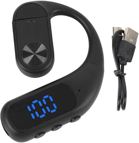 Earhook Earphone, Lightweight Wireless Headset with 180 Degree Rotating Axes and DT40 Directional Sound Technology, for Gaming Video Calls and Long Time Wearing Comfort (Black) in Kuwait