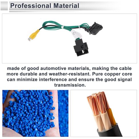 Rear View Camera Adapter Wire Harness Cable for Ford Escape 2013-2019 Stabilise Backup Camera Wiring Harness 1 Pcs RCA 10 Pin in Kuwait