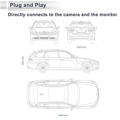 Rear View Camera Adapter Wire Harness Cable for Ford Escape 2013-2019 Stabilise Backup Camera Wiring Harness 1 Pcs RCA 10 Pin in Kuwait