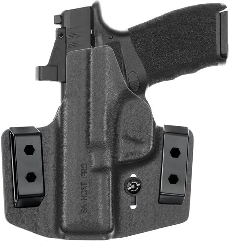 حافظة Tulster OWB Contour Kydex في اليد اليمنى تناسب: Springfield Armory Hellcat Pro | متوافق بصريًا مع حزام الخصر المخفي in Kuwait