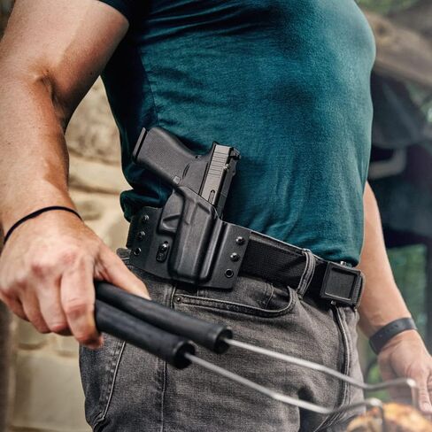حافظة Tulster OWB Contour Kydex في اليد اليمنى تناسب: Springfield Armory Hellcat Pro | متوافق بصريًا مع حزام الخصر المخفي in Kuwait