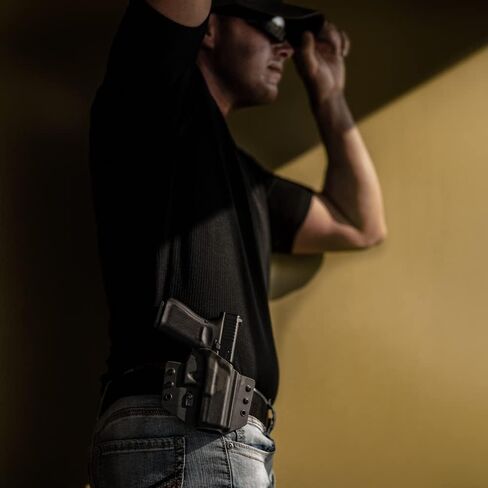 حافظة Tulster OWB Contour Kydex في اليد اليمنى تناسب: Springfield Armory Hellcat Pro | متوافق بصريًا مع حزام الخصر المخفي in Kuwait