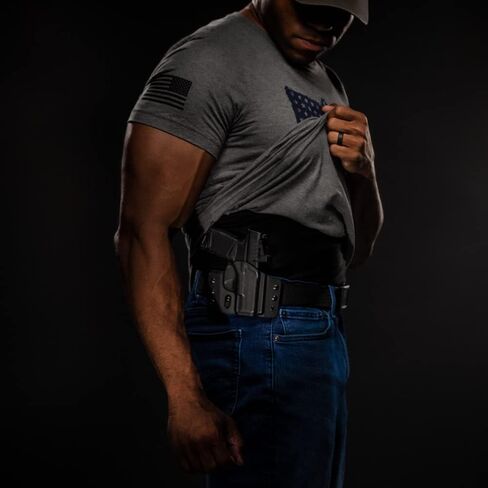 حافظة Tulster OWB Contour Kydex في اليد اليمنى تناسب: Springfield Armory Hellcat Pro | متوافق بصريًا مع حزام الخصر المخفي in Kuwait