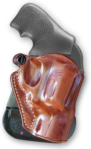 حافظة مجداف OWB من الجلد الفاخر من Masc مع فتحات علوية مفتوحة، مسدس LCR بدون مطرقة 1.87 بوصة، رسم باليد اليمنى، لون بني #1036# in Kuwait