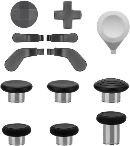 Accessories for Xbox Elite Controller Series 2, 13 in 1 Replacement Paddles Thumbsticks Joystick Parts Repair Kit Component Set with Metal Mod 6 Swap Joysticks, 4 Paddles, 2 D-Pads, 1 Tool in Saudi Arabia