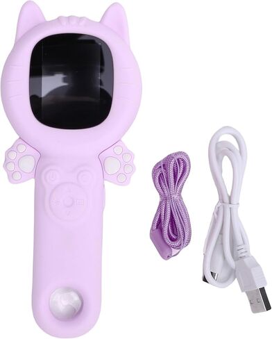 Handheld Digital Microscope Camera 16x Magnification 4X Zoom 2 Inch Screen 1080P Pocket Magnifying Glass Photo Video Recording (Purple) in Saudi Arabia