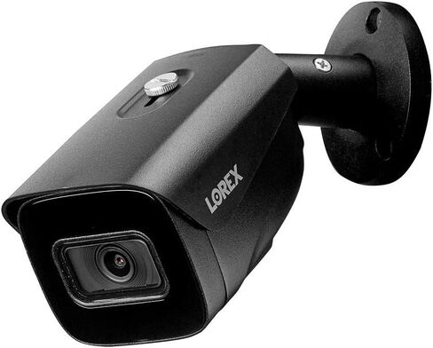 كاميرا Lorex 4K (8MP) الذكية IP Bullet مع الاستماع إلى الصوت وتسجيل 30FPS في الوقت الحقيقي - أسود in Kuwait