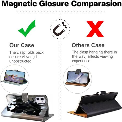 Case Wallet for Google Pixel 9a, with [3 Card Slots], Kickstand Magnetic Closure PU Leather Shockproof Protective Flip Cover 2025, Snow and Horses in Saudi Arabia