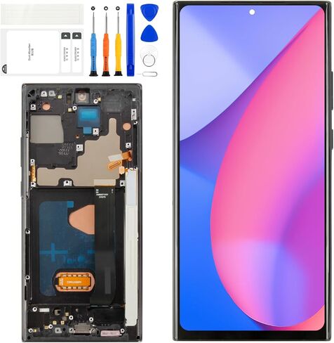 استبدال مجموعة شاشة عرض LCD A-MIND لهاتف Samsung Galaxy Note 20 Ultra 5G لجهاز Samsung Note 20 Ultra 4G LCD تعمل باللمس مع إطار + مجموعة أدوات N985U N986U in Kuwait