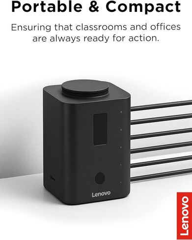 شاحن Lenovo الذكي، مصمم لأجهزة Chromebook، يشحن 5 أجهزة كمبيوتر محمولة في وقت واحد ويراقب مستويات البطارية، وكابلات USB-C مدمجة مقاس 30 سم in Kuwait