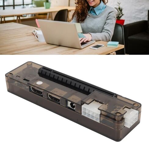 Laptop External Independent Video Card Dock, 6Pin Interface Output PCI E3.0 Laptop External GPU Graphics Card Base, TD in Saudi Arabia