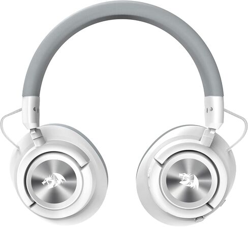 Redragon H889 Wireless Gaming Headset, 4 Connection Modes 2.4G/BT/3.5mm/USB, 53mm Drivers, Spatial Audio, 7.1 Surround Sound, Detachable Mic, Compatible with PC/PS5/PS4/NS/Xbox One/Phone, White in Saudi Arabia