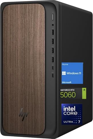 كمبيوتر مكتبي HP OmniDesk (M03-0060)، Intel Core Ultra 7 265، NVIDIA GeForce RTX 5060، ذاكرة الوصول العشوائي DDR5 سعة 32 جيجابايت، SSD 2 تيرابايت، Wi-Fi 6، بلوتوث 5.4، لوحة مفاتيح وماوس سلكي، Win 11 Home، Microsoft Copilot، (2025) in Kuwait