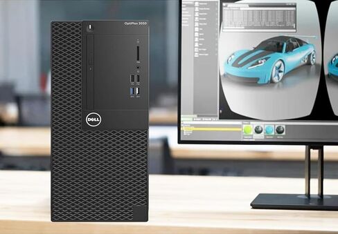 كمبيوتر سطح المكتب Dell OptiPlex 3050 Mini Tower، Intel Core i5-7500 3.4 جيجا هرتز Business MT Desktop PC، ذاكرة وصول عشوائي 8 جيجا، 256 جيجا SSD، منفذ عرض، لوحة مفاتيح وماوس، WiFi، BT، Windows 11 Pro (متجدد) in Kuwait