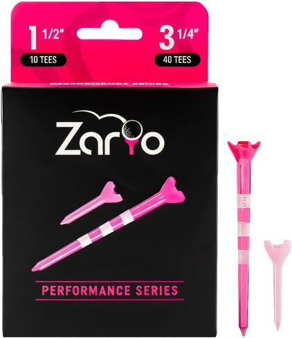 Zario Golf Tees, Golf Tees 3 1/4, Golf Tees 1 1/2 inch, Golf Tee, Plastic Golf Tees, 40/10 Count in Saudi Arabia