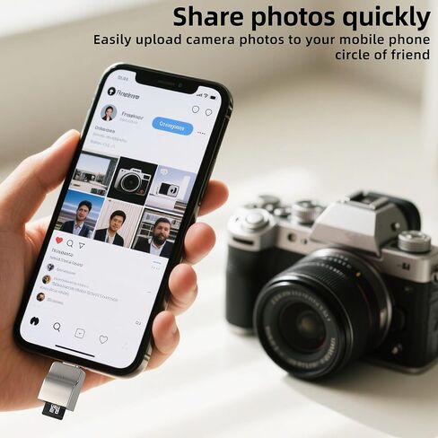 Lightning to USB Adapter for iPhone 14 13 Pro Max for Apple for iPad (2in1) Card Reader Cable Digital Camera Flash Drive Female OTG Micro SD Lighting Male Transfer Phone Adaptador Cord Connection in Saudi Arabia