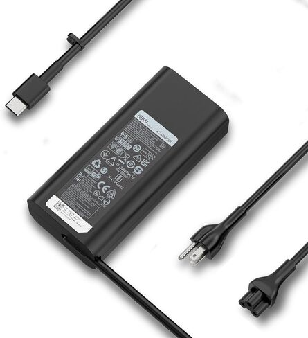 USB C 65W شاحن كمبيوتر محمول بديل لـ Dell Latitude 3540 5420 5430 5440 5450 5520 5540 7420 7430 7440 XPS 13 Chromebook 3100 Inspiron 14 16 محول تيار متردد 45 وات نوع C سلك إمداد الطاقة in Kuwait