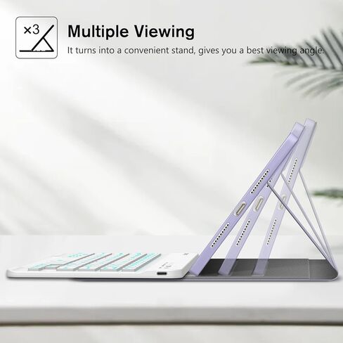 حزمة Fintie: حافظة لوحة مفاتيح Fintie لجهاز iPad Mini (A17 Pro) 2024 / iPad Mini 6، غطاء خلفي ناعم من مادة TPU مع لوحة مفاتيح بلوتوث بإضاءة خلفية قابلة للفصل مغناطيسيًا + [عبوتان] واقي شاشة من الزجاج المقوى in Kuwait
