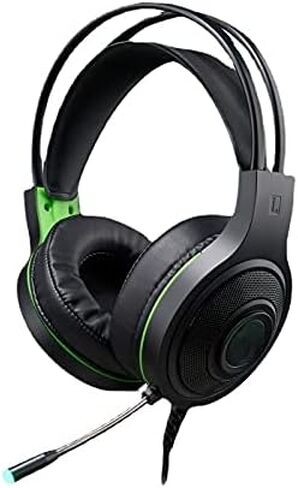 Head Set E-Sports Gaming -Ultralight Gaming Headset, Lightweight Aluminum Frame - Bendable Cardioid Microphone - for PC, PS4, PS5, Mobile - Black in Saudi Arabia