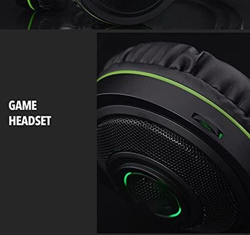 Head Set E-Sports Gaming -Ultralight Gaming Headset, Lightweight Aluminum Frame - Bendable Cardioid Microphone - for PC, PS4, PS5, Mobile - Black in Saudi Arabia