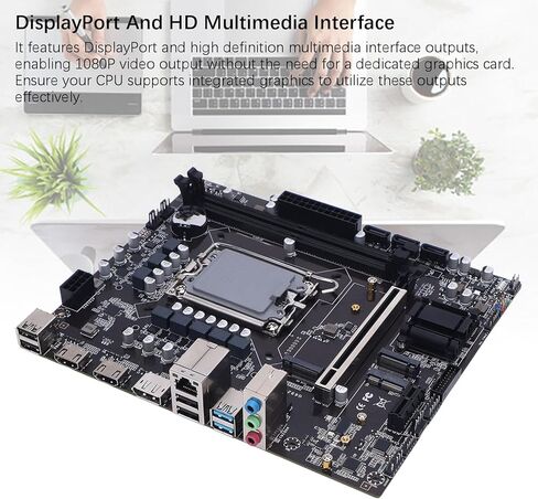 اللوحة الأم للألعاب Tangxi H610، اللوحة الأم DDR4 ATX ثنائية القناة لـ LGA 1700 مع فتحة M.2 PCIe x16، ودعم وحدات المعالجة المركزية من الجيل الثاني عشر والثالث عشر والرابع عشر i3 i5 i7 i9 in Saudi Arabia