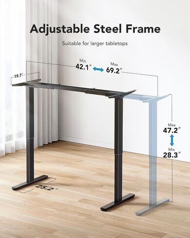 HUANUO Single Monitor Arm&Electric Standing Desk in Saudi Arabia