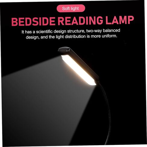 مشبك مصباح قراءة LED قابل لإعادة الشحن من Homoyoyo، مصباح حامل موسيقى البيانو مع مشبك بجانب السرير، مصباح سطوع قابل للتعديل متعدد الوظائف للقراءة ونتائج الموسيقى in Saudi Arabia