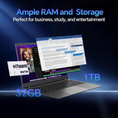 كمبيوتر محمول، ذاكرة الوصول العشوائي 32 جيجا بايت SSD، 1 تيرابايت SSD، كمبيوتر محمول 15.6 بوصة FHD، معالج Pentium Gold 6500Y (يصل إلى 3.4 جيجا هرتز)، ثنائي النوع C، BT5.0، USB3.2، HDMI، أجهزة كمبيوتر محمولة للأعمال والعمل in Saudi Arabia