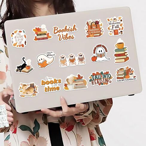 مجموعة ملصقات Kindle مكونة من 200 قطعة - ملصقات لمحبي الكتب مقاومة للماء لأجهزة Kindle والكتب والزجاجات | هدايا القراءة للمراهقين/الكبار in Kuwait