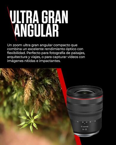 Canon RF 14-35mm F4L IS USM - عدسة تكبير مدمجة فائقة الاتساع لكاميرات نظام Canon R، مثالية للمناظر الطبيعية والهندسة المعمارية. in Saudi Arabia